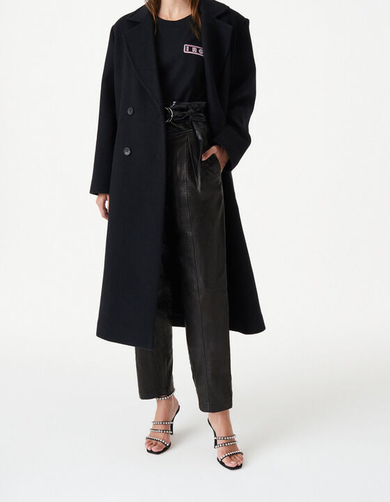 IDRANI BELTED LEATHER PANTS